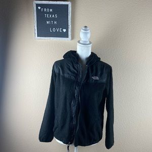 The North Face Girls Black Fleece Jacket Sz XL 18